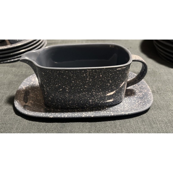 Mikasa Other - Mikasa ULTRASTONE COUNTRY BLUE Gravy Boat & Underplate CU501 Discontinued